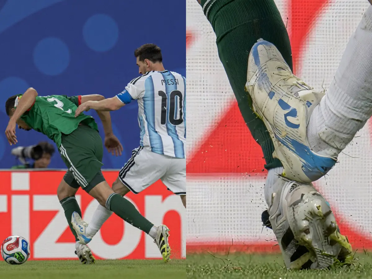 Social media erupts after Messi escapes red card for reckless challenge in Argentina's 3-0 win over Algeria Social media erupts after Messi escapes red card for reckless challenge in Argentina's 3-0 win over Algeria
