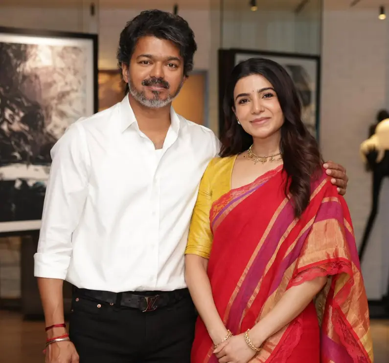 ‘He will surprise you’: Samantha meets former co-star turned TN CM Vijay ahead of her film release