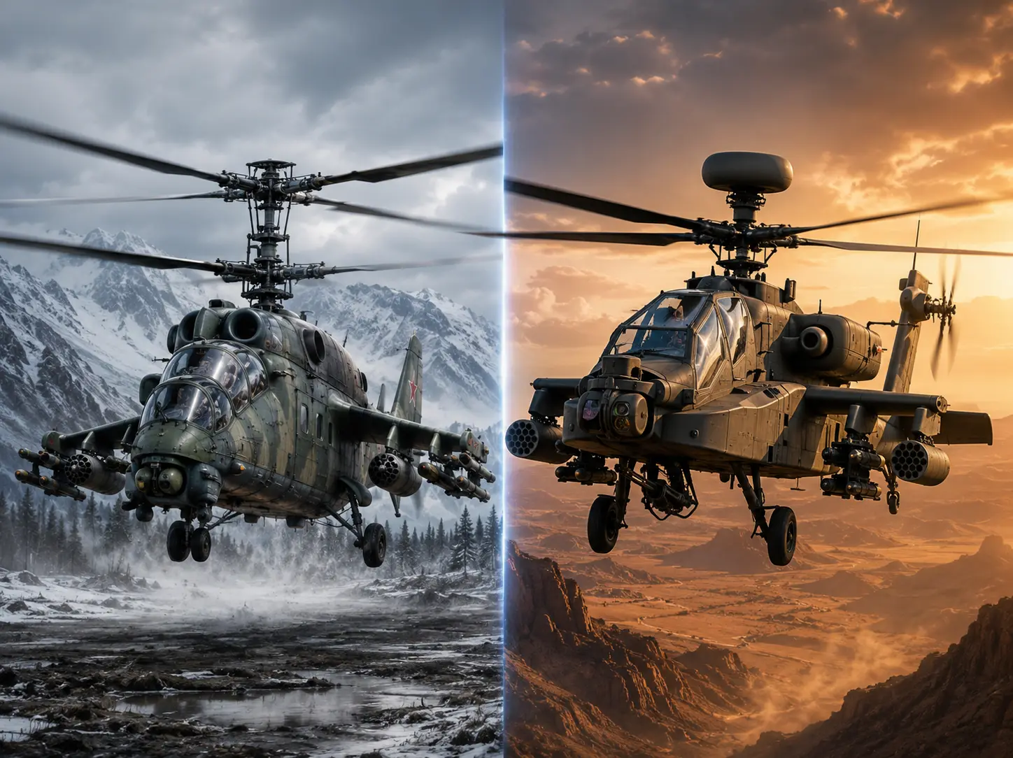 How Russia and the US design their military helicopters so differently