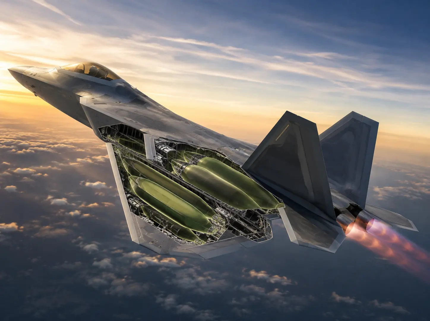 How the F-22 balances extreme speed with long-range fuel storage