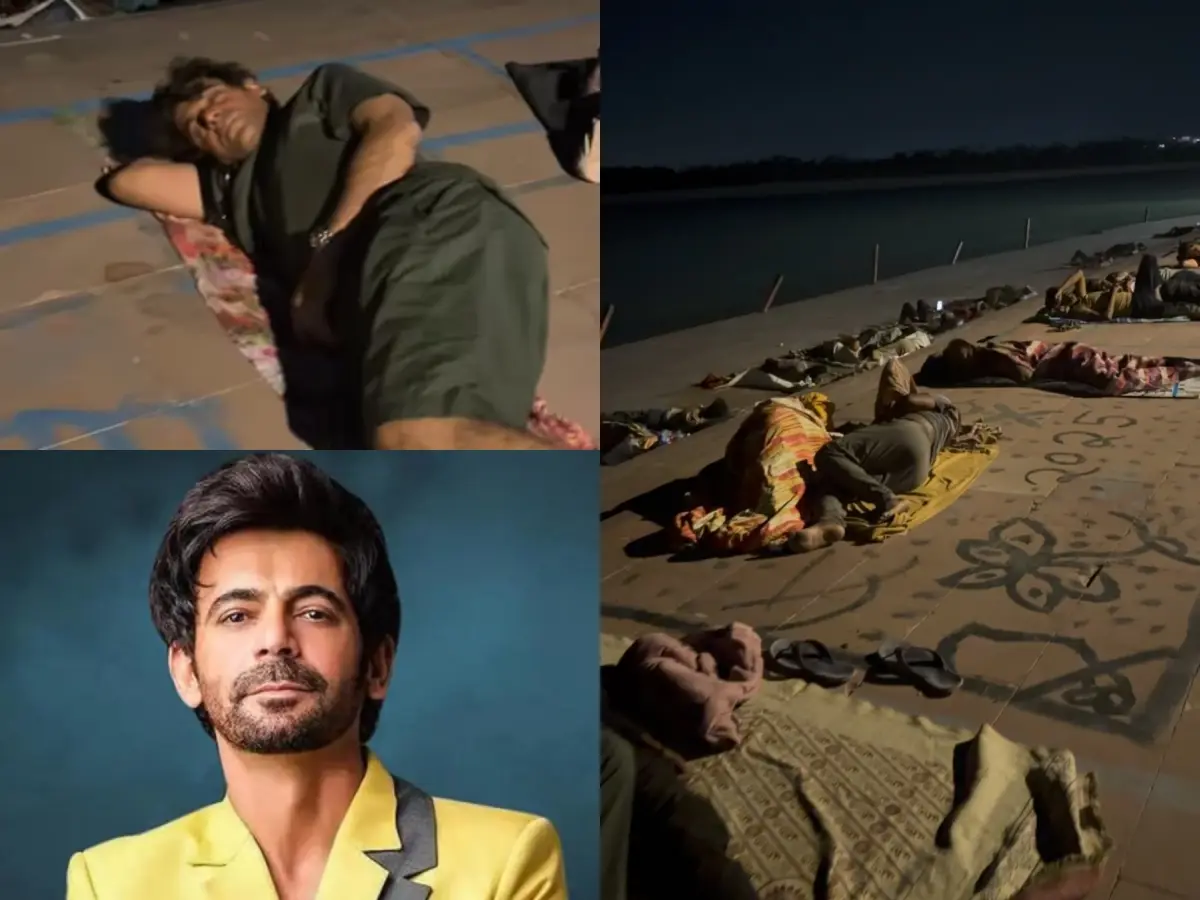 Sunil Grover embraces simplicity as he sleeps among devotees by a riverbank, shares video Sunil Grover embraces simplicity as he sleeps among devotees by a riverbank, shares video