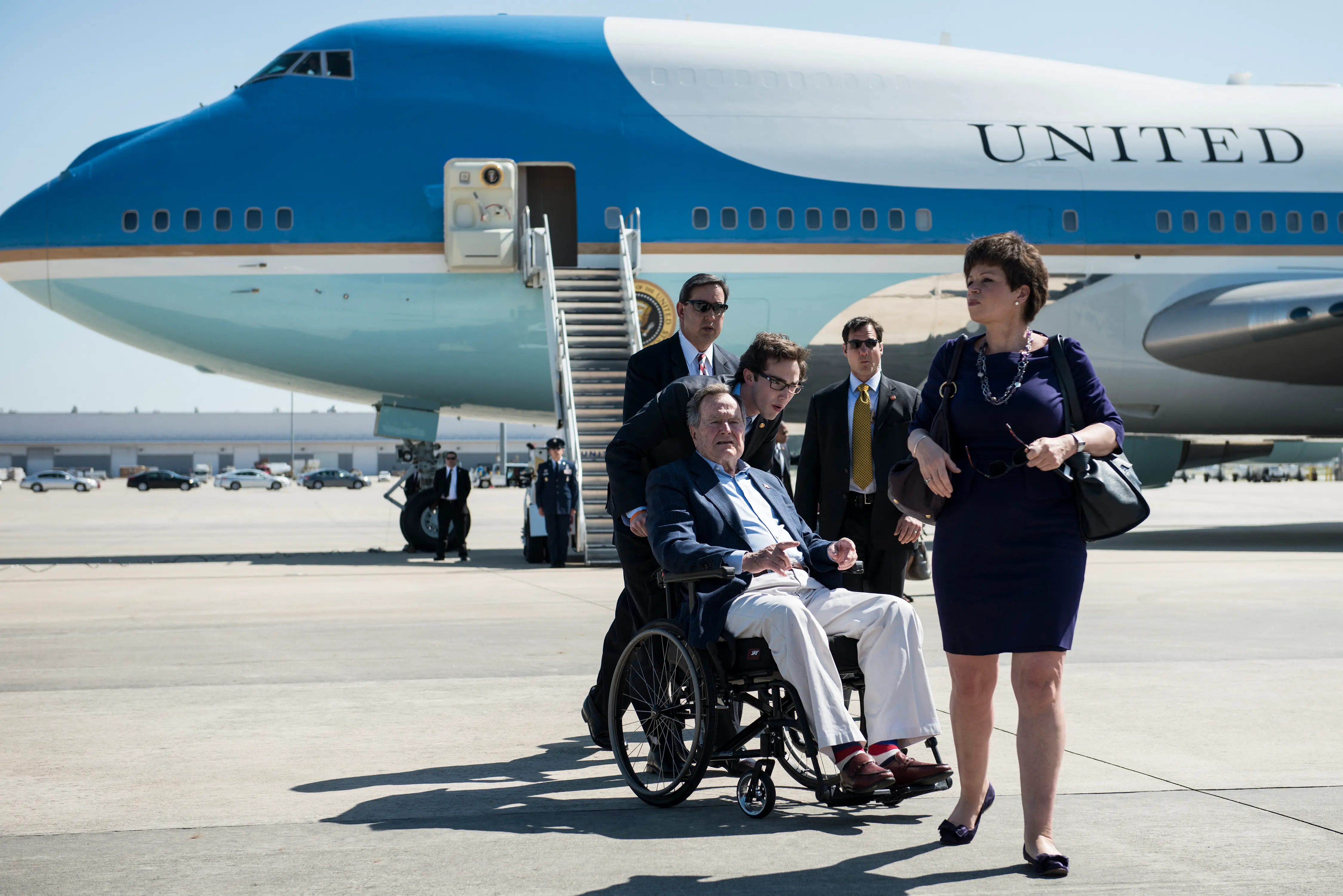 George H.W. Bush: The first commander-in-chief onboard