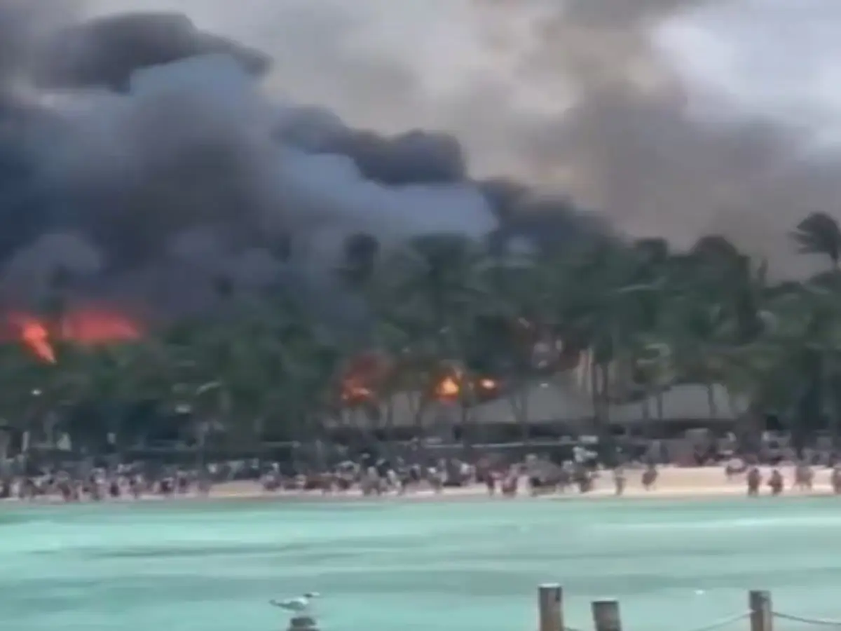 Large fire at a hotel in the Dominican beach resort prompts evacuation of 1,700 tourists