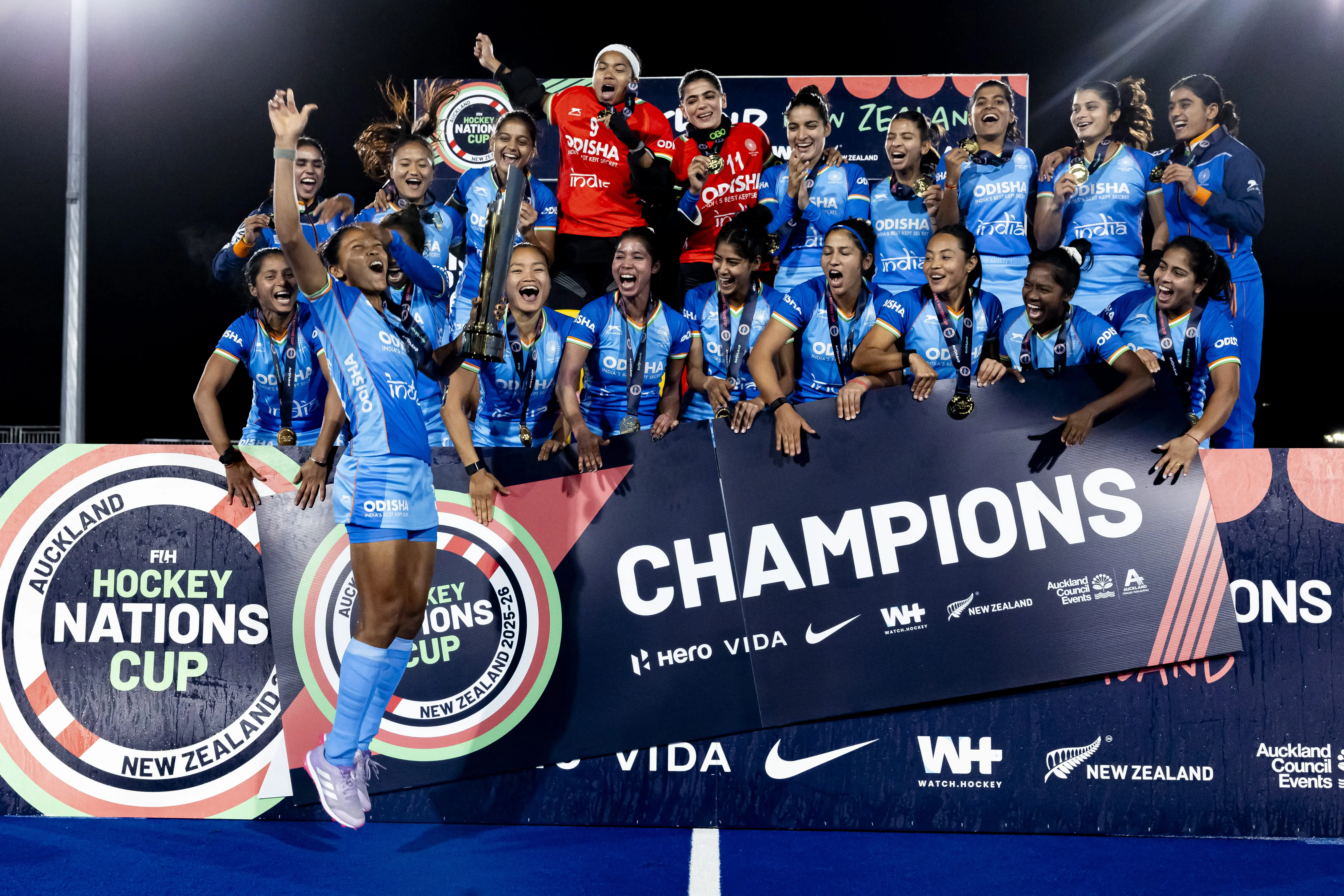 India beat New Zealand 2-0 to clinch FIH Hockey Women’s Nations Cup 2025-26