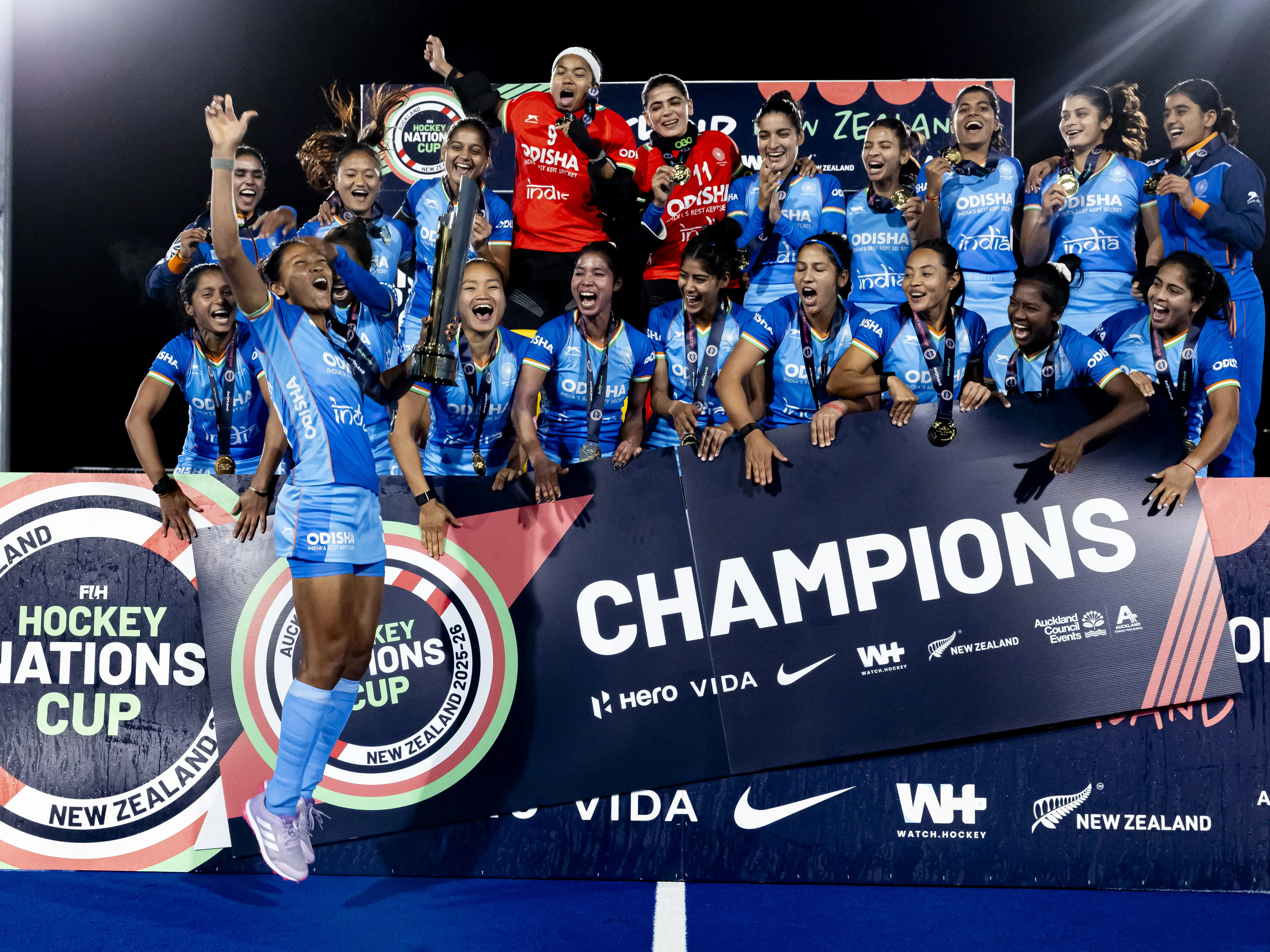 India beat New Zealand 2-0 to clinch FIH Hockey Women’s Nations Cup 2025-26 India beat New Zealand 2-0 to clinch FIH Hockey Women’s Nations Cup 2025-26