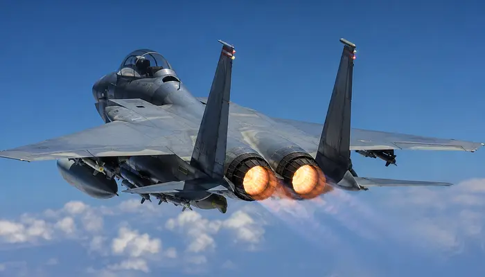 Why the F-22 fighter jet's engine nozzles move up and down during flight