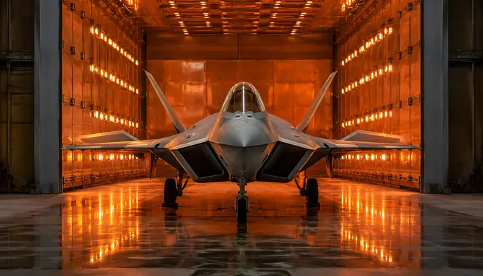 Why freshly painted F-22s spend hours inside a giant oven