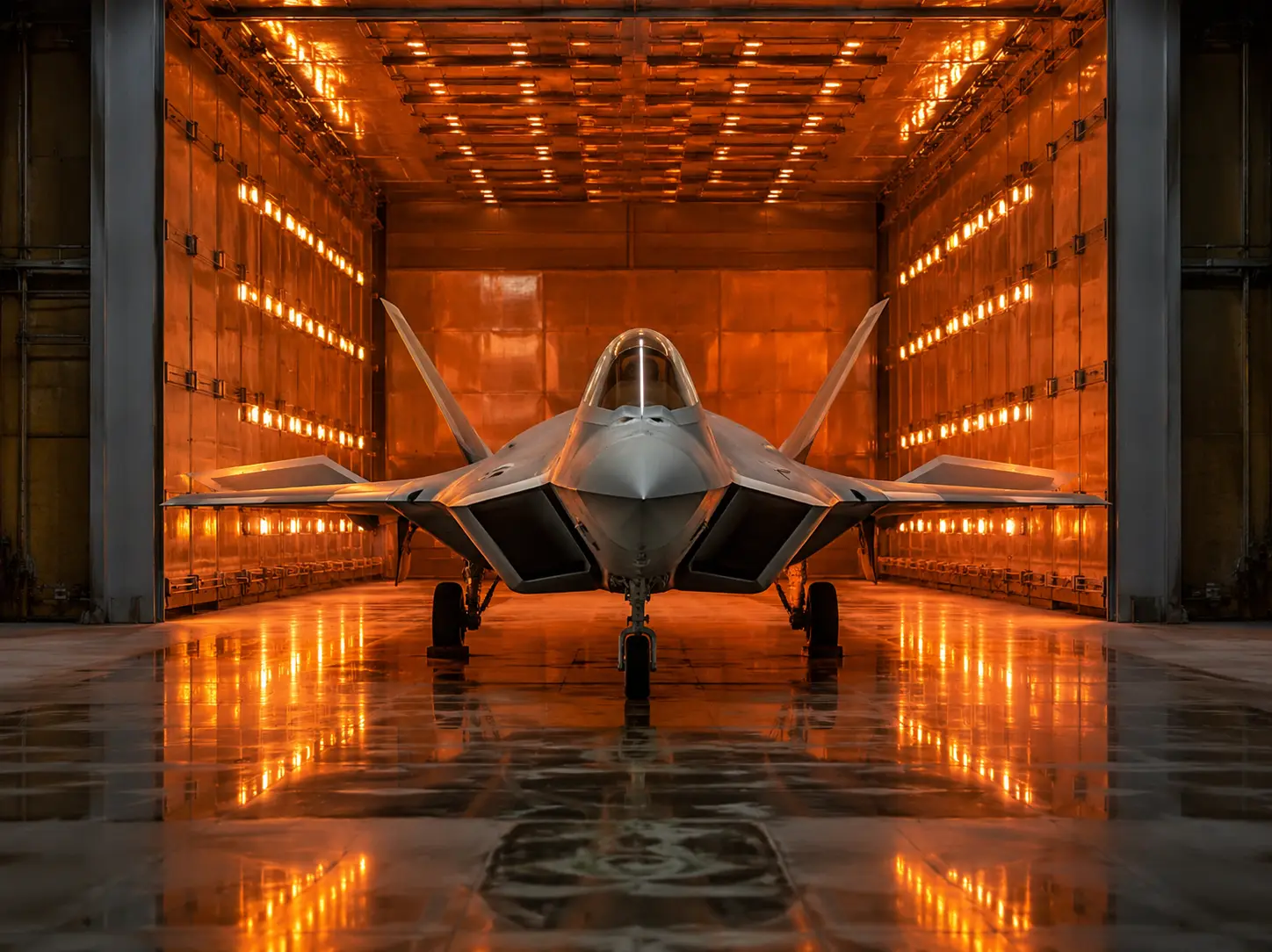 Why freshly painted F-22s spend hours inside a giant oven