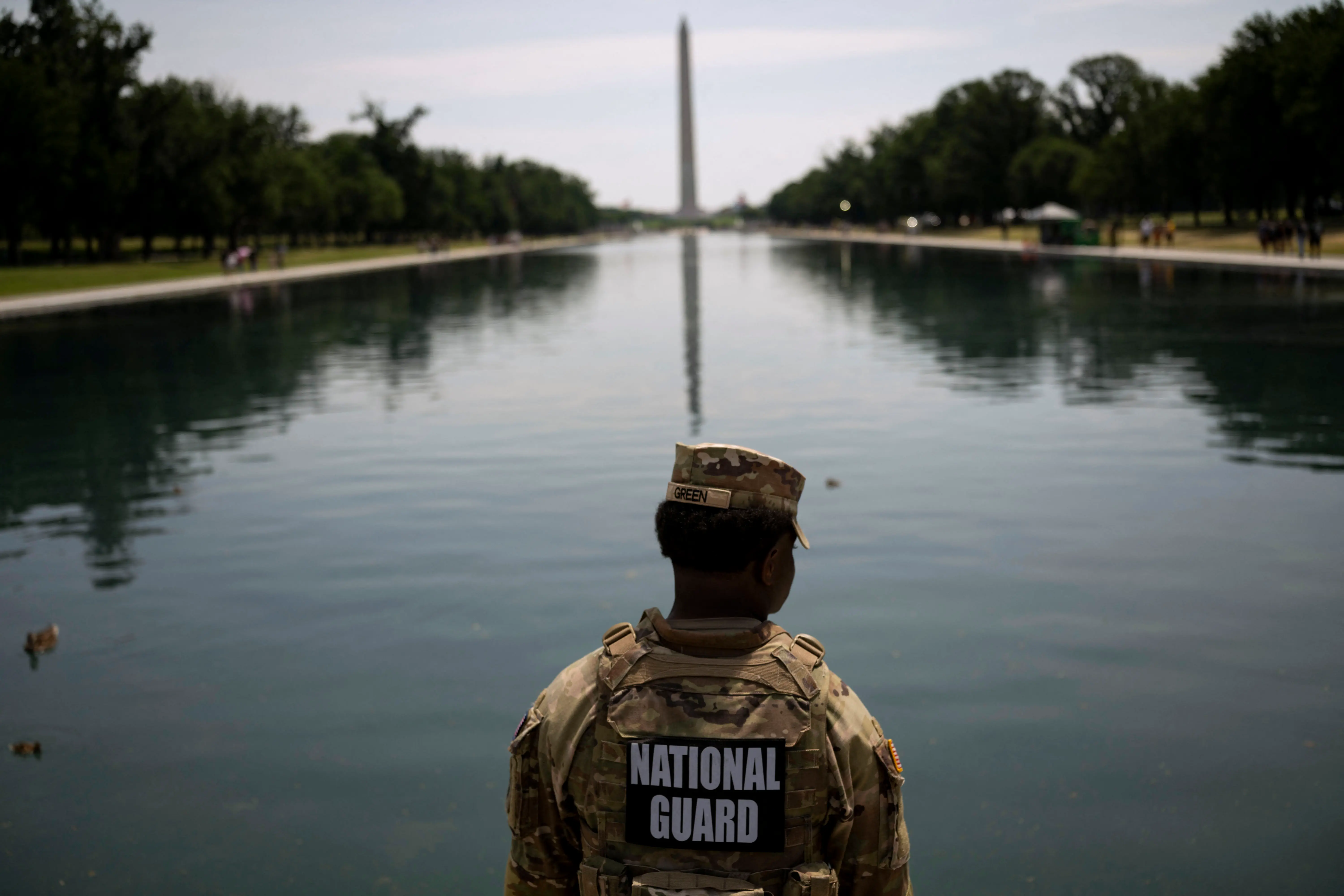 Five arrested after Trump threatens 10-year jail term over alleged Reflecting Pool vandalism