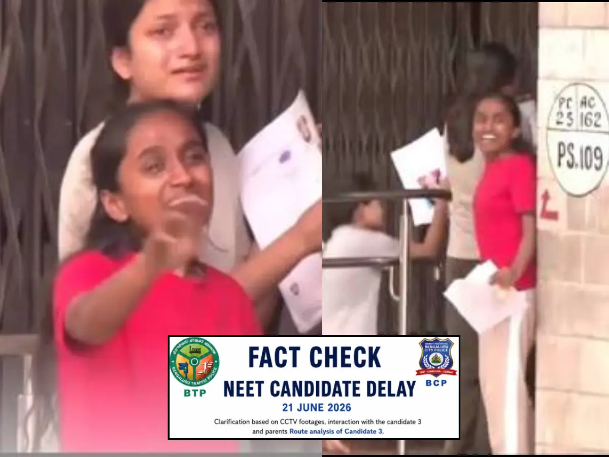 NEET aspirant missed exam due to 'public event'? Bengaluru police FACT CHECK viral claim