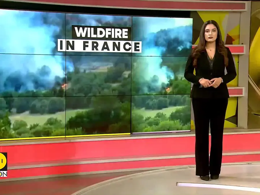 Firefighters Battle Wildfires In France's Ain