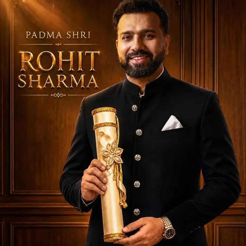 ‘23rd June brings all kinds of magic’: Rohit Sharma after Padma Shri honour