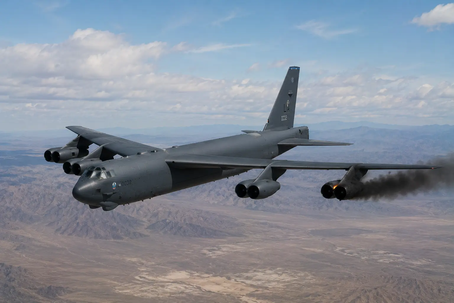 Engine resilience: Can a B-52 bomber fly with one engine out?