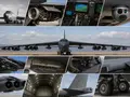How many upgrades has the B-52 bomber received since its first flight?