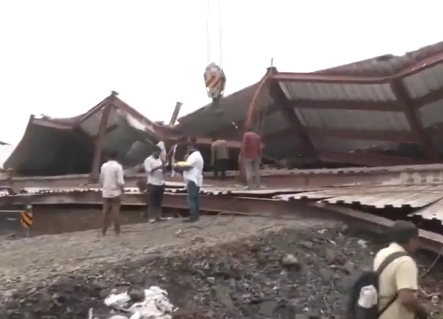 Three dead, around 40 feared trapped after under-construction warehouse collapses in Kolkata