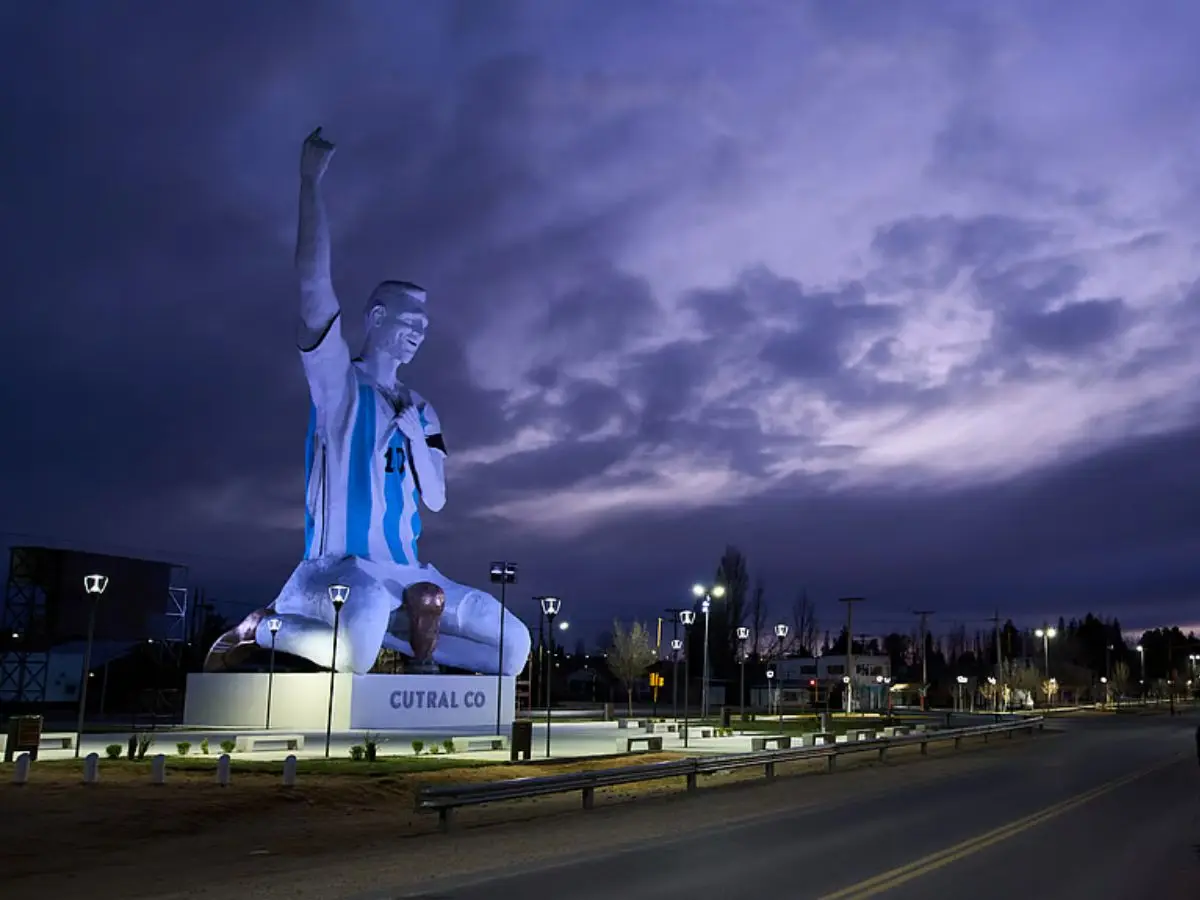 Argentina honours Lionel Messi with an 85-foot statue, bigger than the one dismantled in India Argentina honours Lionel Messi with an 85-foot statue, bigger than the one dismantled in India