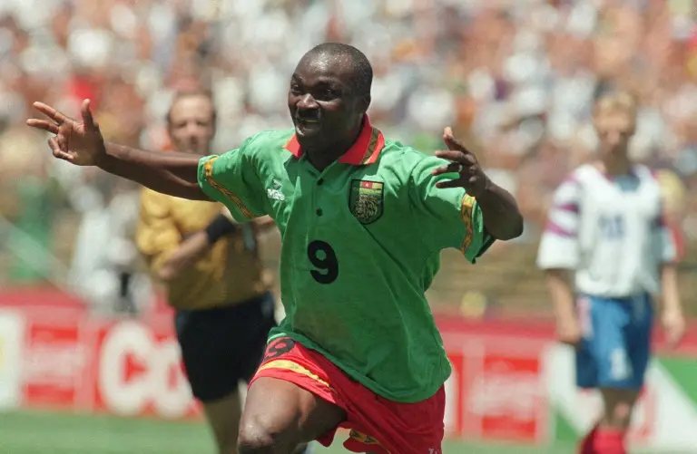 Who is the oldest goalscorer in FIFA World Cup history?