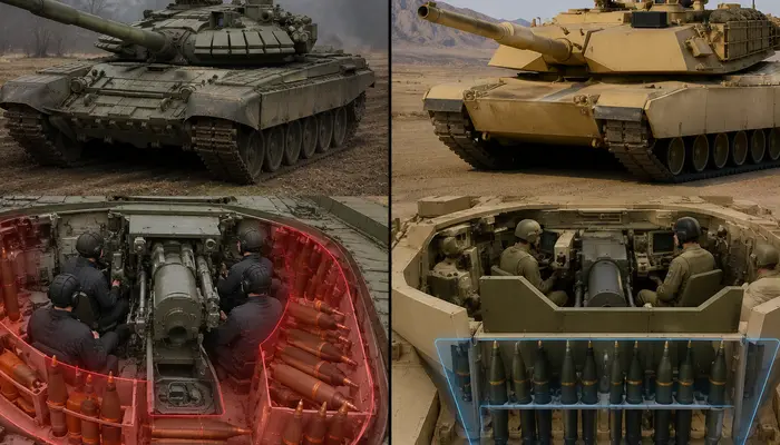 ‘Crew risk’: Why Russian tanks store ammunition differently from US tanks