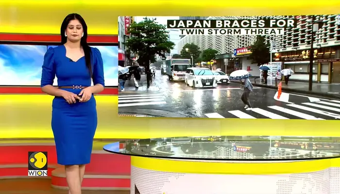 Japan braces for twin storms, flights cancelled