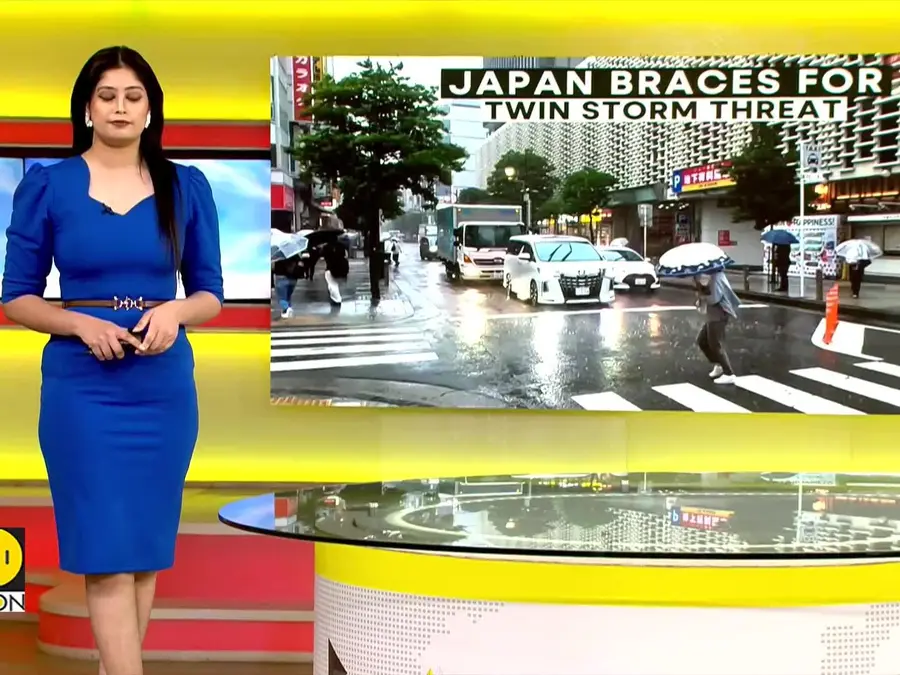 Japan braces for twin storms, flights cancelled
