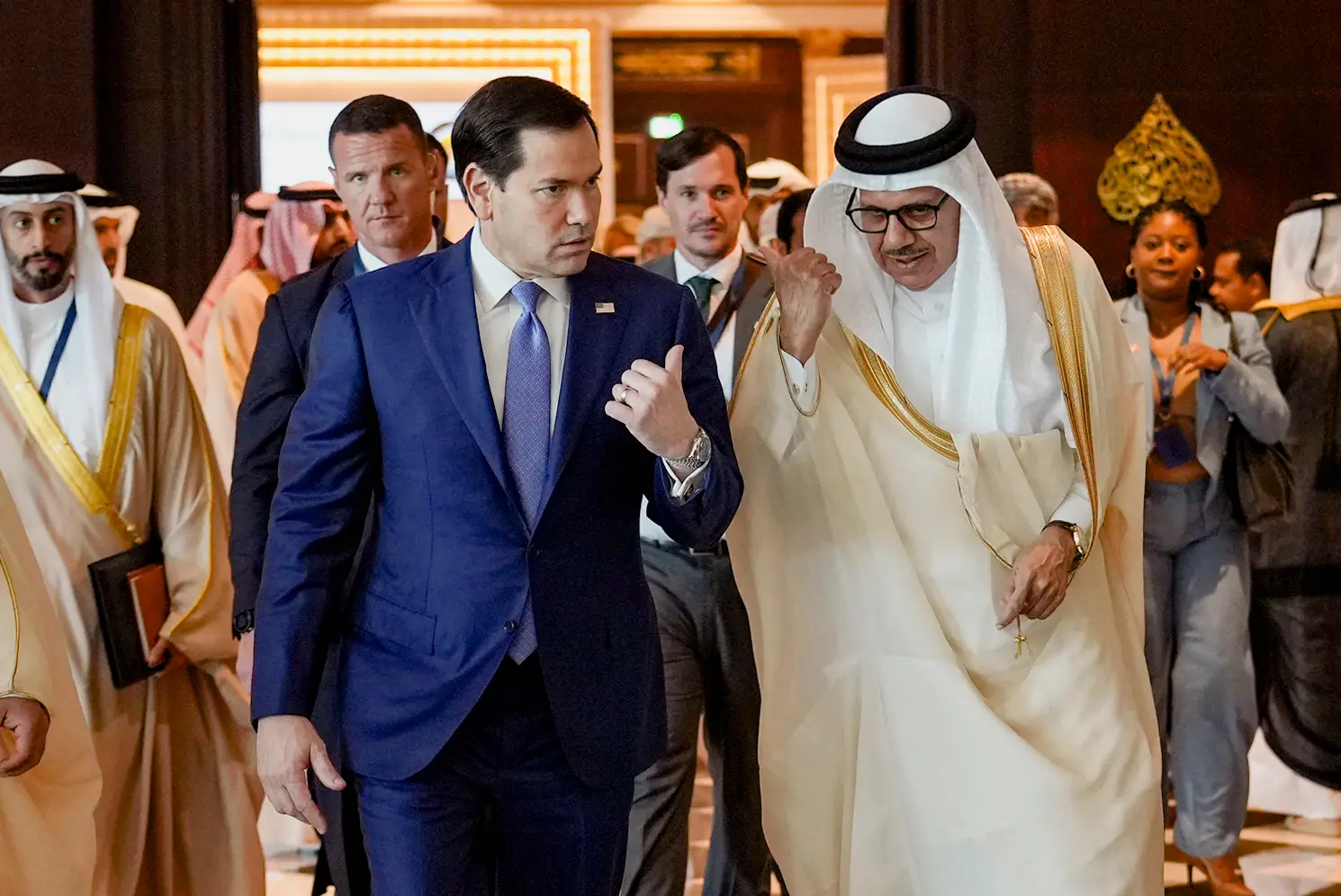 US, Gulf states reject forced displacement from Gaza, demand Iran never get nuclear weapons
