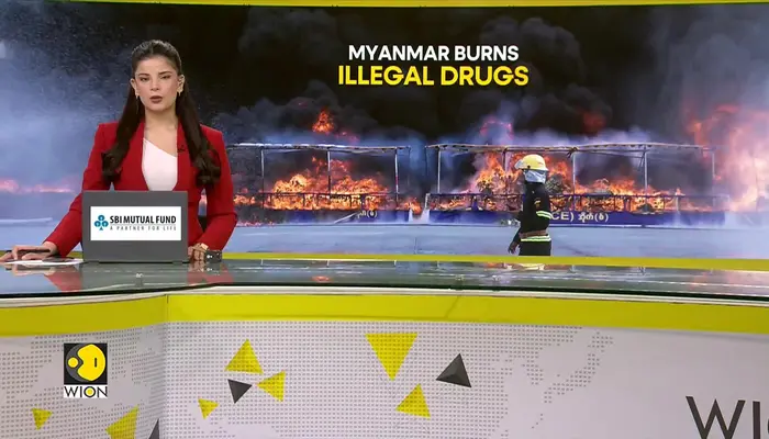 Myanmar destroys $525 million worth of illegal drugs in massive crackdown 