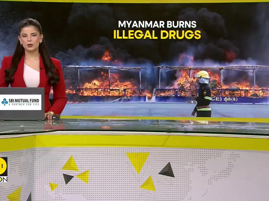 Myanmar destroys $525 million worth of illegal drugs in massive crackdown 