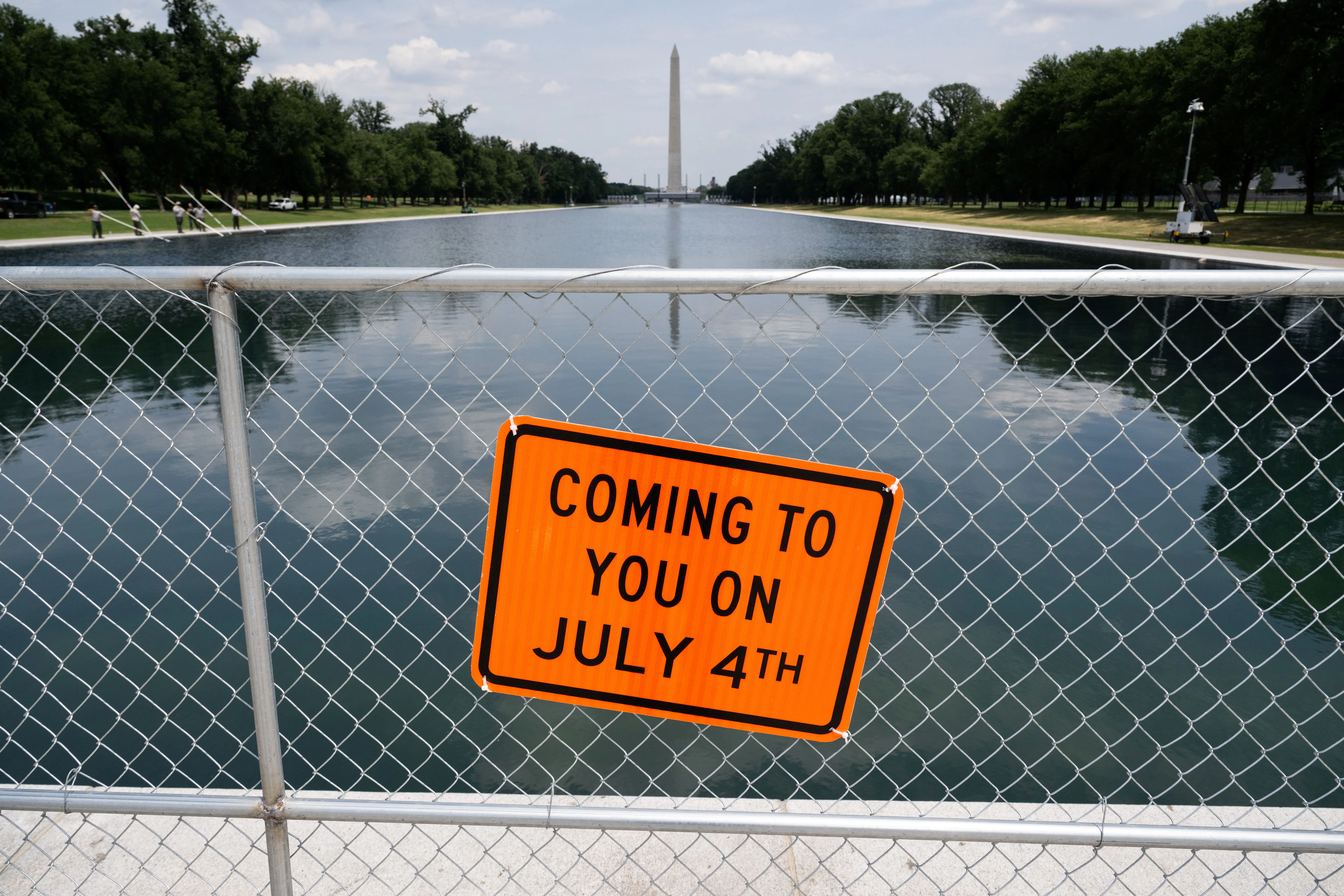 Was Reflecting Pool intentionally vandalised? Trump says repairs to begin after July 4