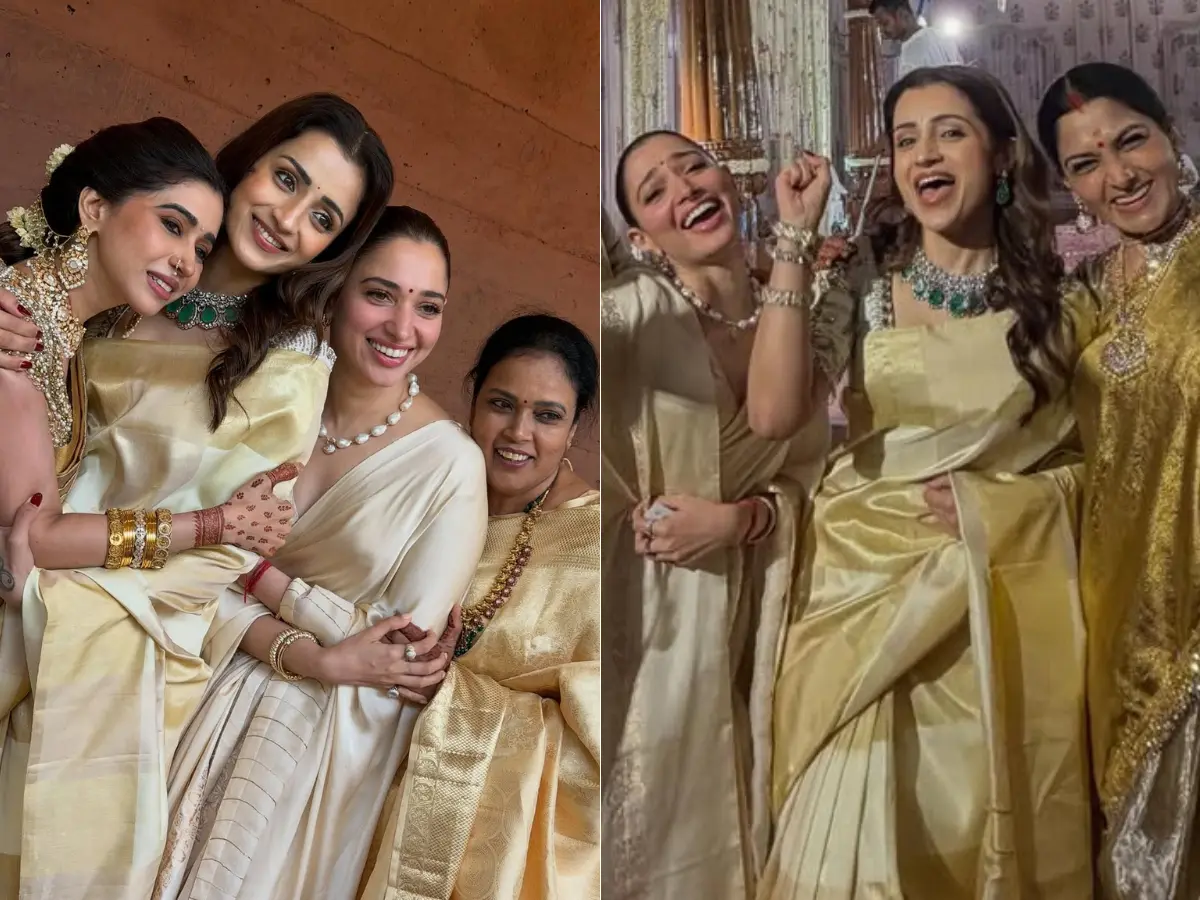 Tamannaah Bhatia and Trisha Krishnan shine as bridesmaids at Avantika Sundar’s grand wedding