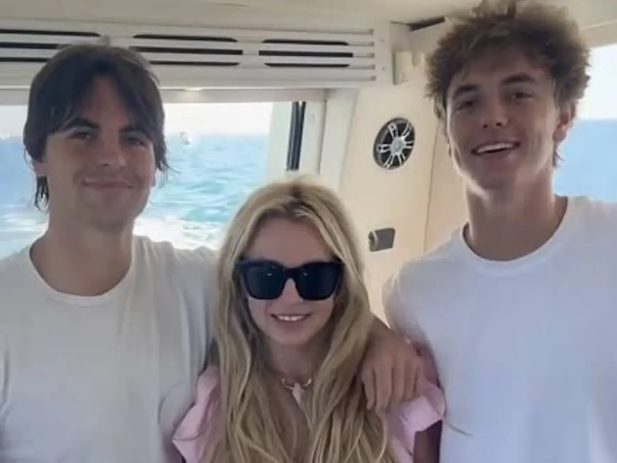 Britney Spears' sons Sean and Jayden make runway debut at Paris Fashion Week