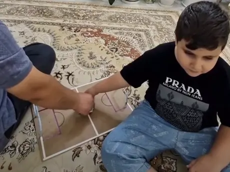 WATCH | Father uses football board to help visually impaired son experience Cristiano Ronaldo's historic goal WATCH | Father uses football board to help visually impaired son experience Cristiano Ronaldo's historic goal