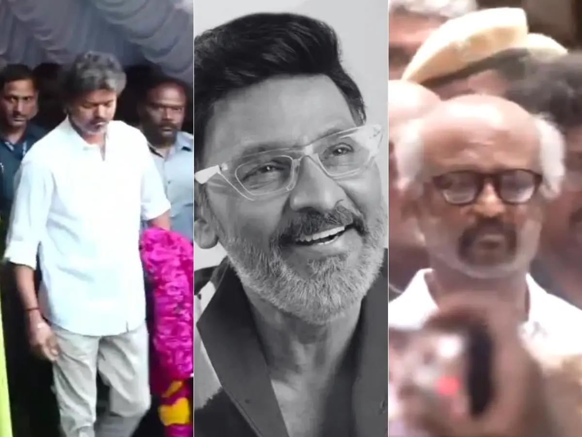 K Bhagyaraj death: CM Vijay and Rajinikanth pay last respects at veteran filmmaker’s funeral