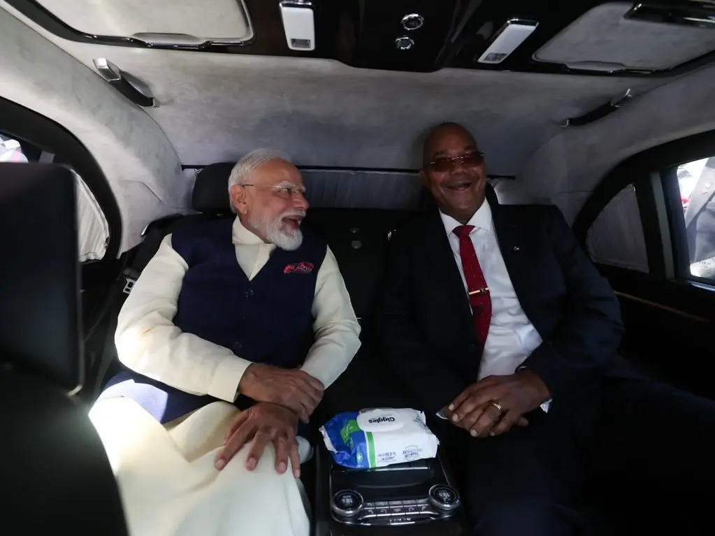 PM Modi hands over patrol vessel to Seychelles to boost maritime security PM Modi hands over patrol vessel to Seychelles to boost maritime security