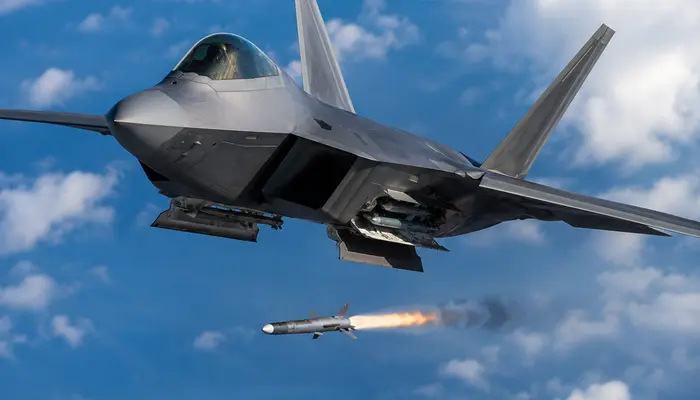 Why the F-22 fighter jet opens its weapon bays for less than one second to fire