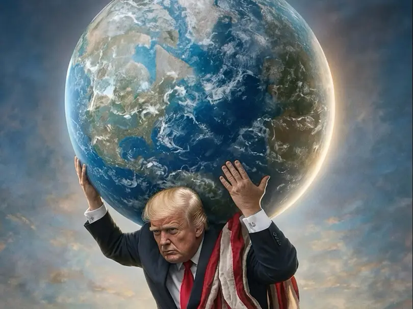 Why did Donald Trump share an Atlas-like AI image on Truth Social? Why did Donald Trump share an Atlas-like AI image on Truth Social?