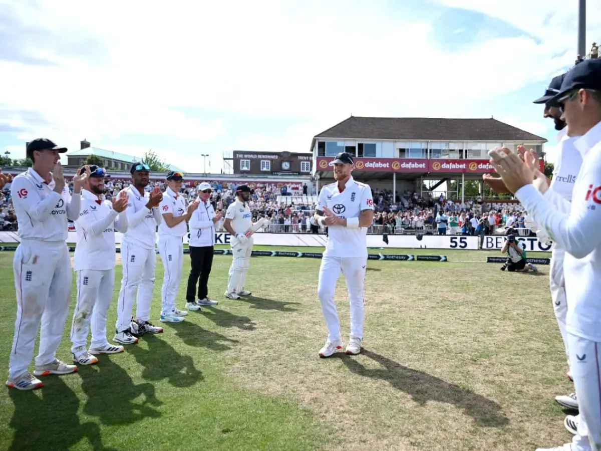 WATCH: Emotional scenes at Trent Bridge as England players give retiring Ben Stokes guard of honour