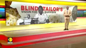 Against all odds, blind Kenyan tailor defies Glaucoma to keep his business running 