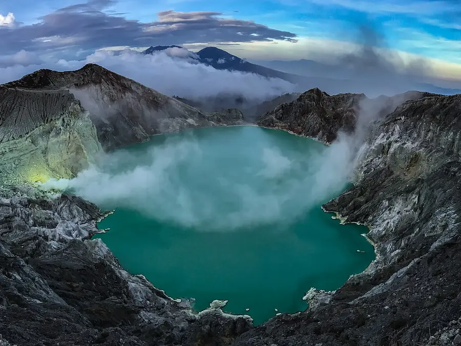 Why is this Indonesian volcano famous for blue fire?
