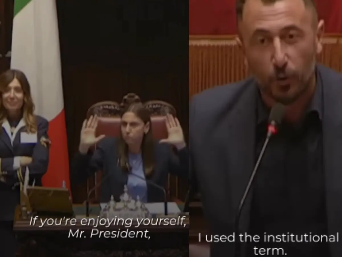 Italian MP goes on sexist rant, calls female deputy speaker 'Mr President', gets angry when told to stop