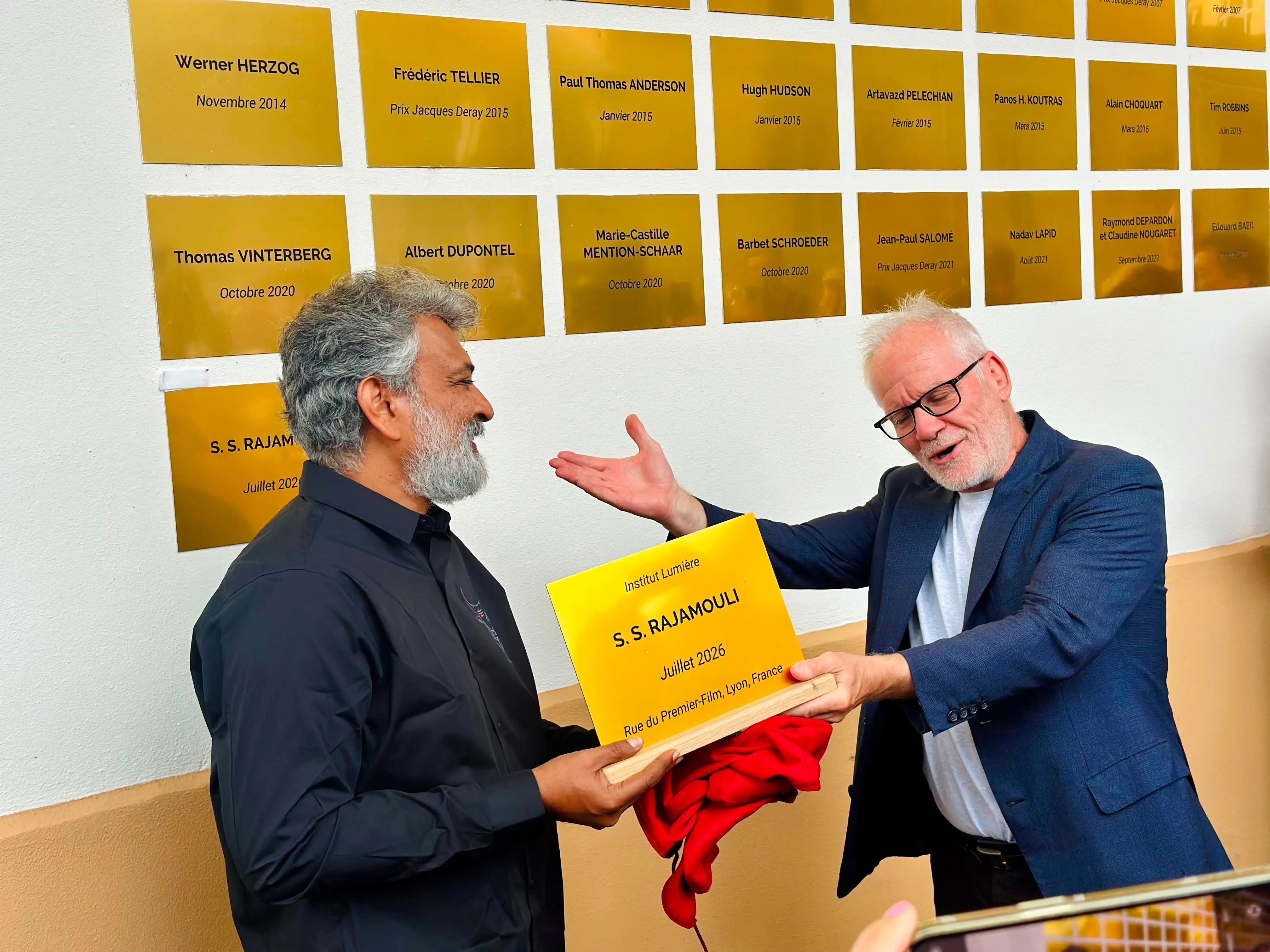 SS Rajamouli honoured in France, joins Martin Scorsese and Quentin Tarantino on filmmakers' wall SS Rajamouli honoured in France, joins Martin Scorsese and Quentin Tarantino on filmmakers' wall