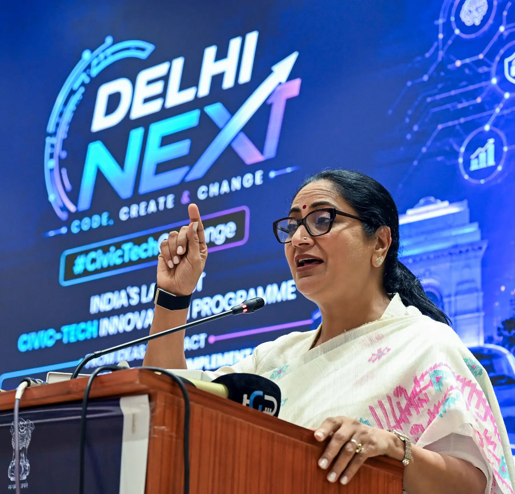 Delhi CM Rekha Gupta unveils Top 60 civic-tech innovations to transform Delhi
