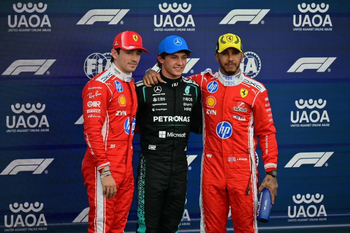 British Grand Prix: Kimi Antonelli beats Charles Leclerc and Lewis Hamilton to clinch pole