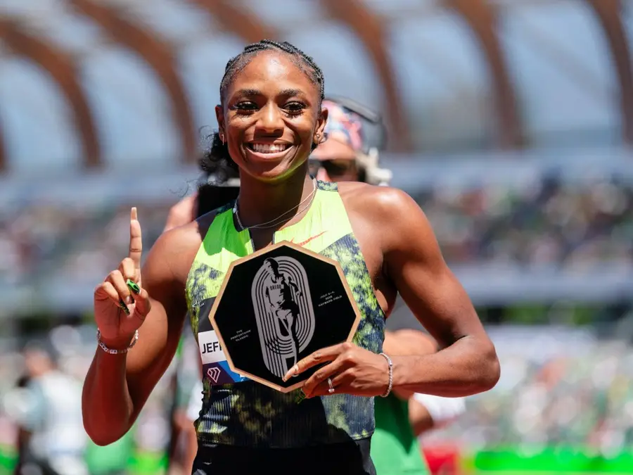 Melissa Jefferson-Wooden edges Sha'Carri Richardson in thrilling Eugene Diamond League showdown