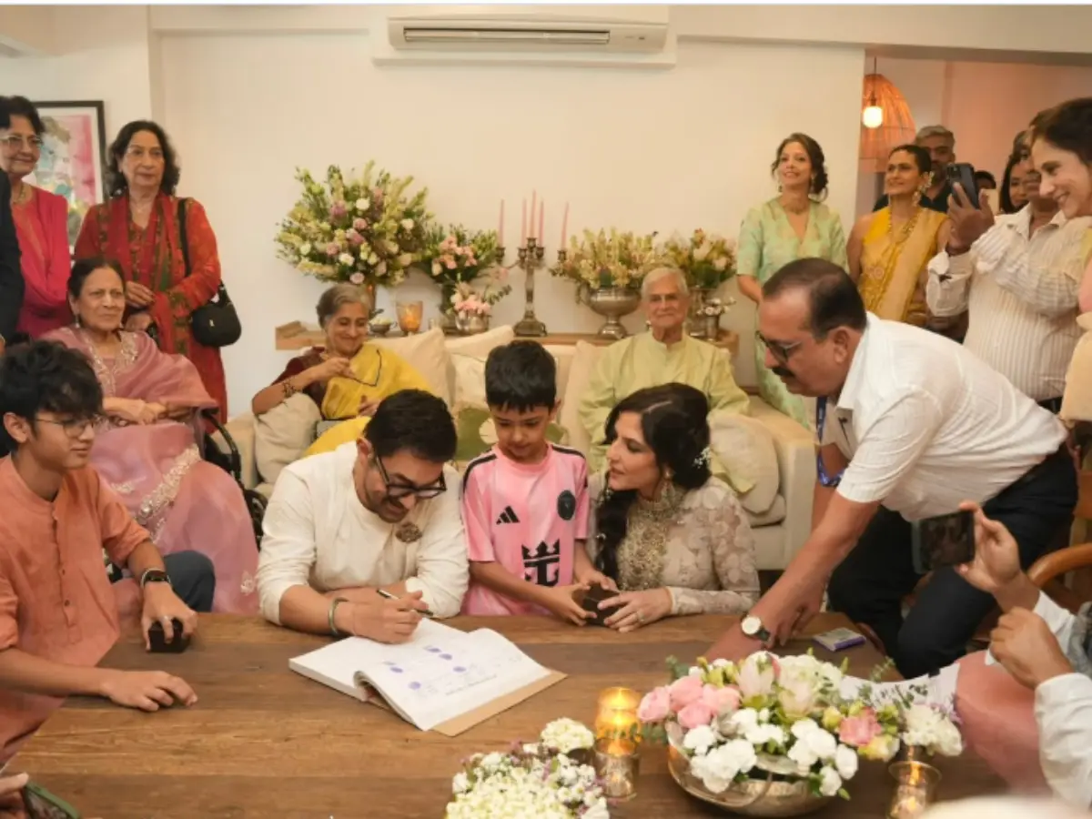 Aamir Khan marries Gauri Spratt in a private ceremony at his Mumbai residence; first photo out