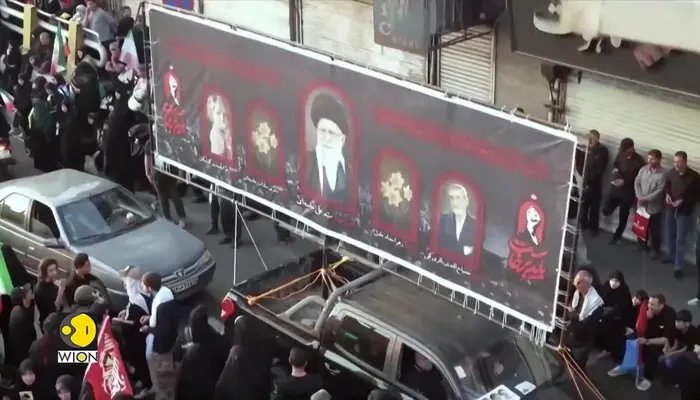 Khamenei funeral: 'Death to America' and anti-Trump chants echo across Tehran procession