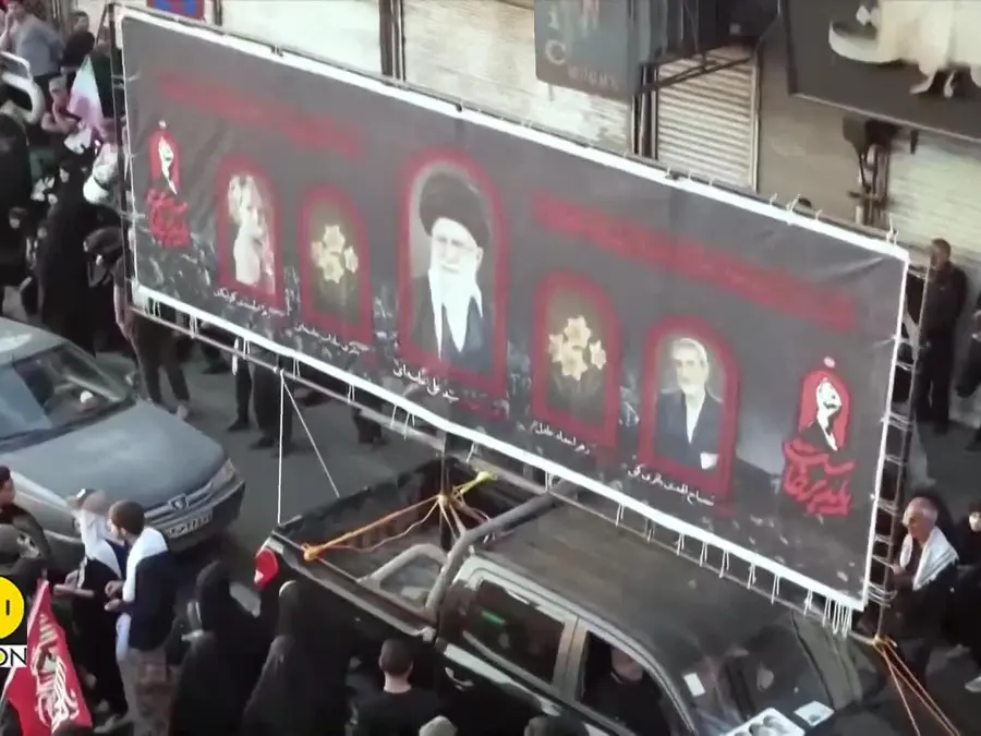 Khamenei funeral: 'Death to America' and anti-Trump chants echo across Tehran procession