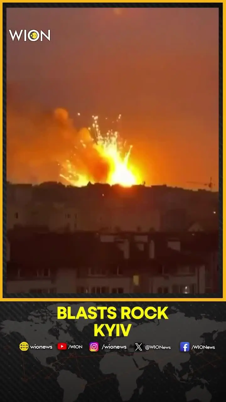 Russia hits ammunition depot near Kyiv, massive explosion reported