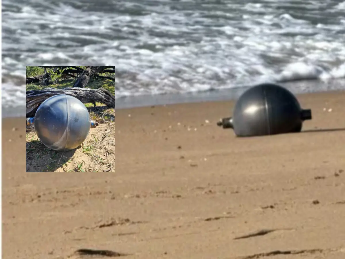 'It may contain...': Mysterious silver balls found on Australian beach - What could it be?