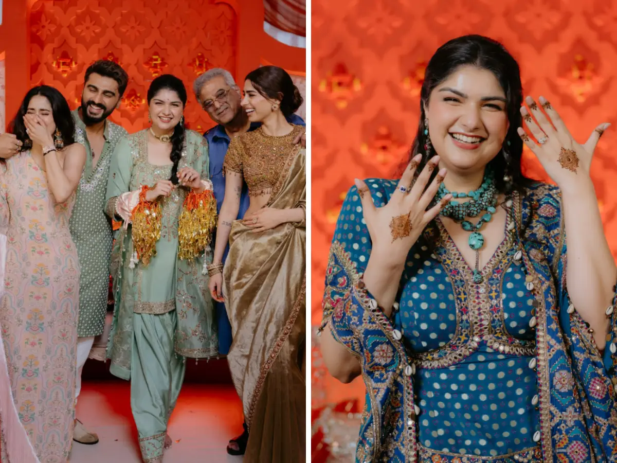 Inside Anshula Kapoor mehendi function: Arjun Kapoor gives bride a tight hug, Janhvi Kapoor, Khushi Kapoor do bridesmaid duties Inside Anshula Kapoor mehendi function: Arjun Kapoor gives bride a tight hug, Janhvi Kapoor, Khushi Kapoor do bridesmaid duties