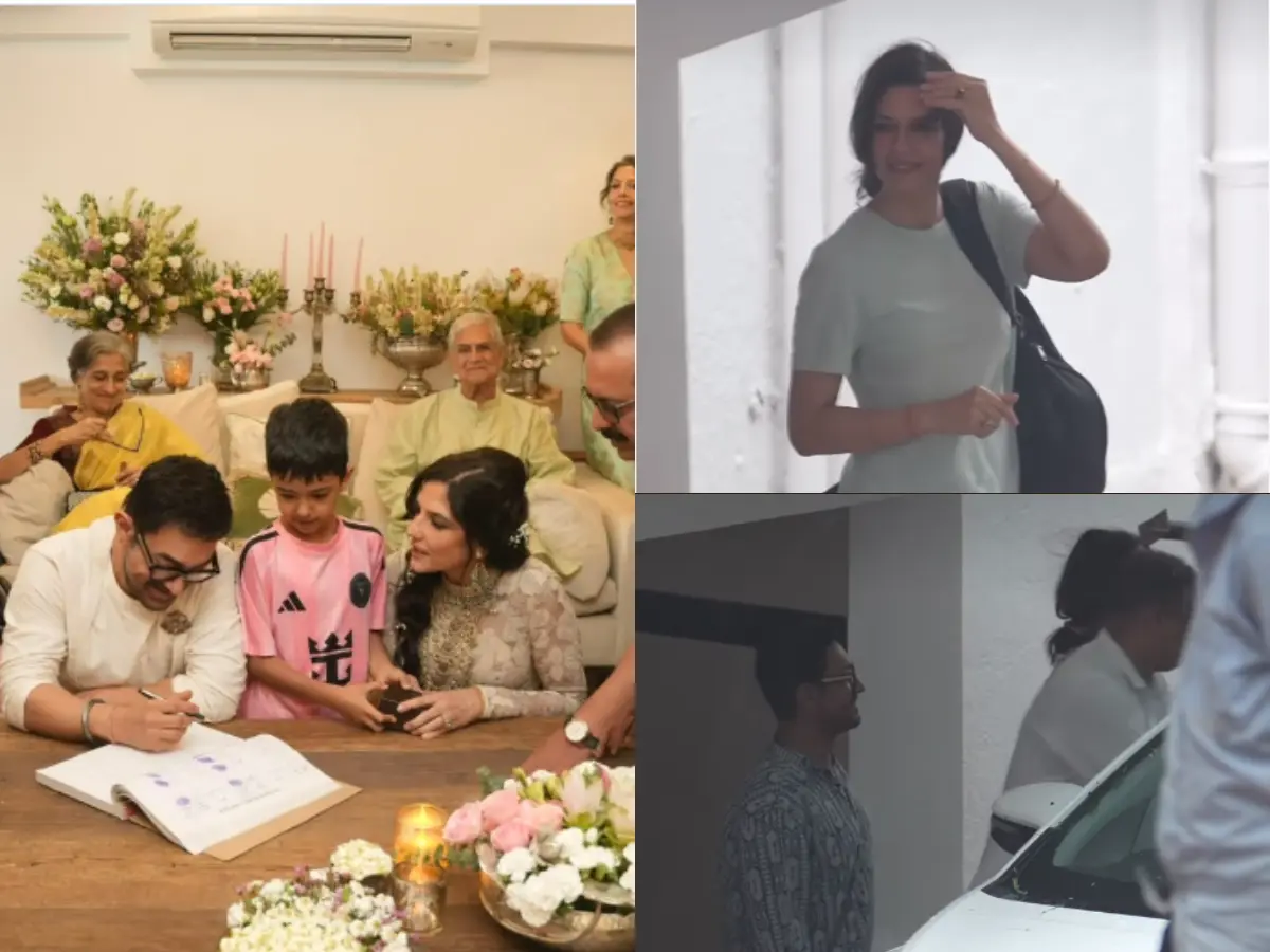 Aamir Khan, Gauri Spratt make first appearance together after intimate wedding | Watch